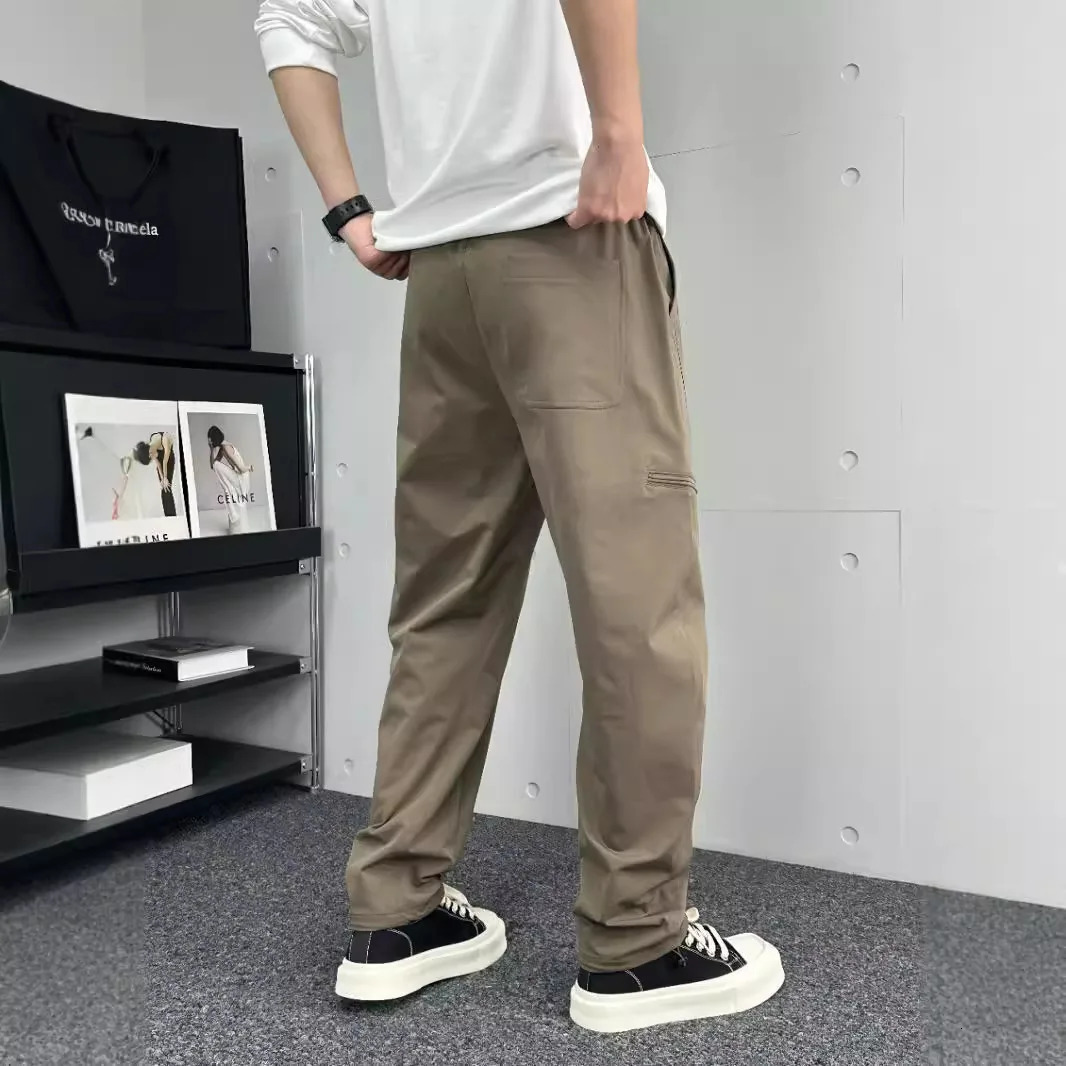 Hip Hop Retro MultiPocket Tapered Work Pants Men Women Fashion WideLeg Outdoor Loose Straight Hundred Streetwear 241018