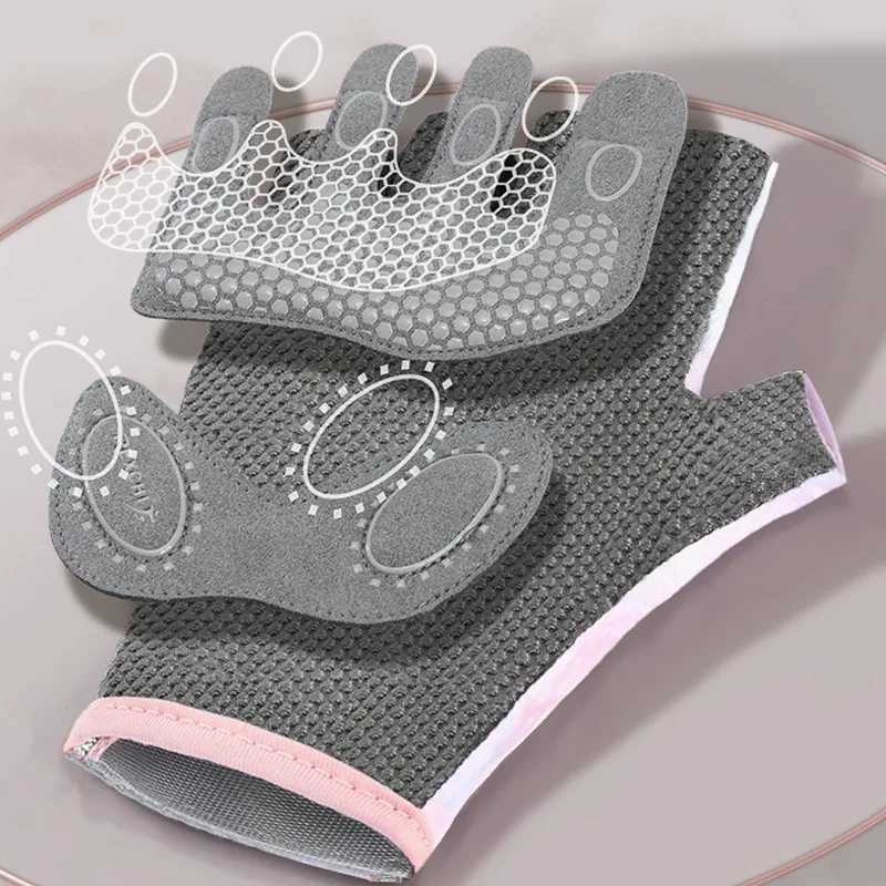 1 pair of lightweight sports gloves used for weightlifting cycling push ups training breathability and snobberyW241018