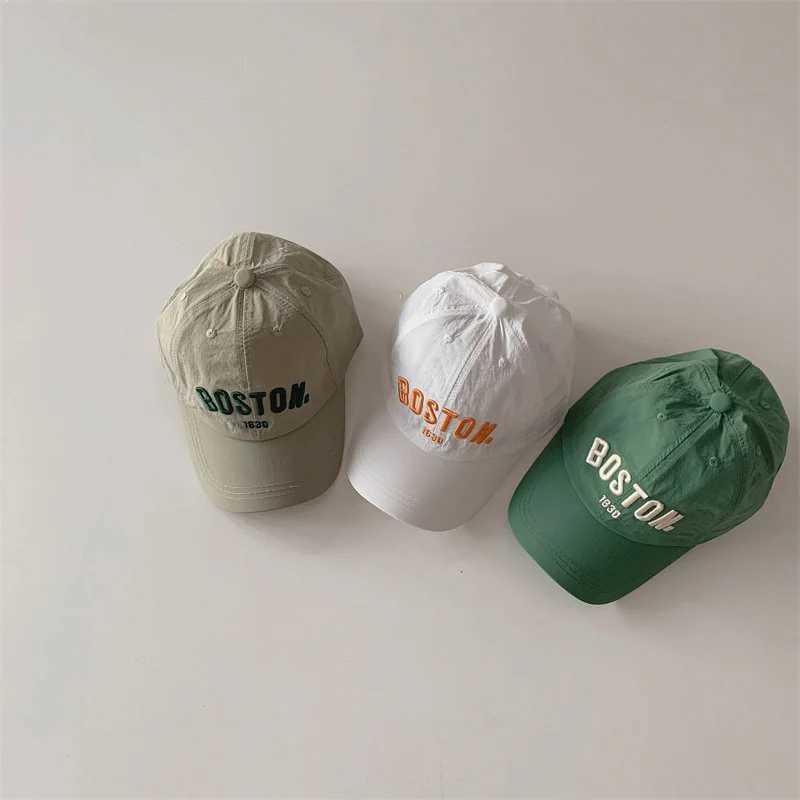Fashion Letter Children Baseball Cap Summer Quick Drying Sunhat Kids Boys Girls Casual Adjustable Sunscreen Caps LX241018