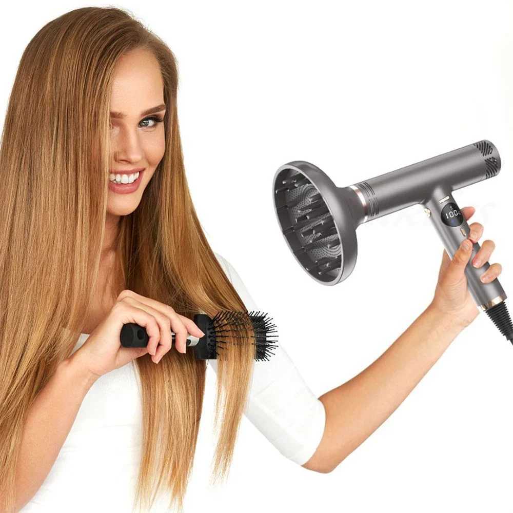 Professional hair dryer hot air cold air dual air temperature controlled styling tool salon hair negative ion high-speed powerful W241018
