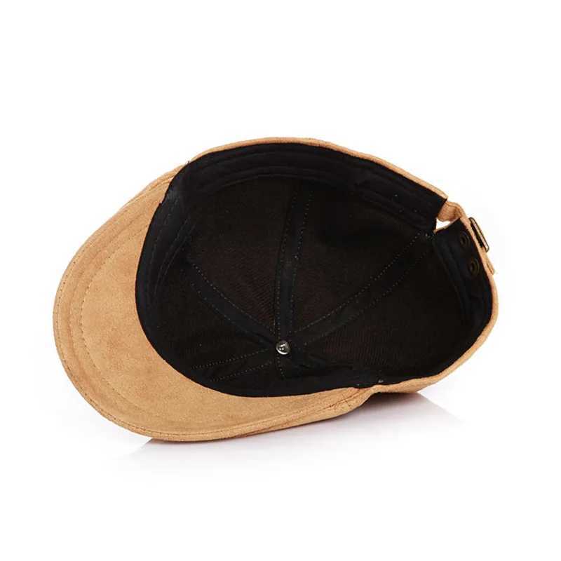 Classic Suede Baby Boys Hat Soild Color Adjustable Baby Cap for Girl Fall Winter Kids Beret Infant Accessories Photographic Prop LX241018