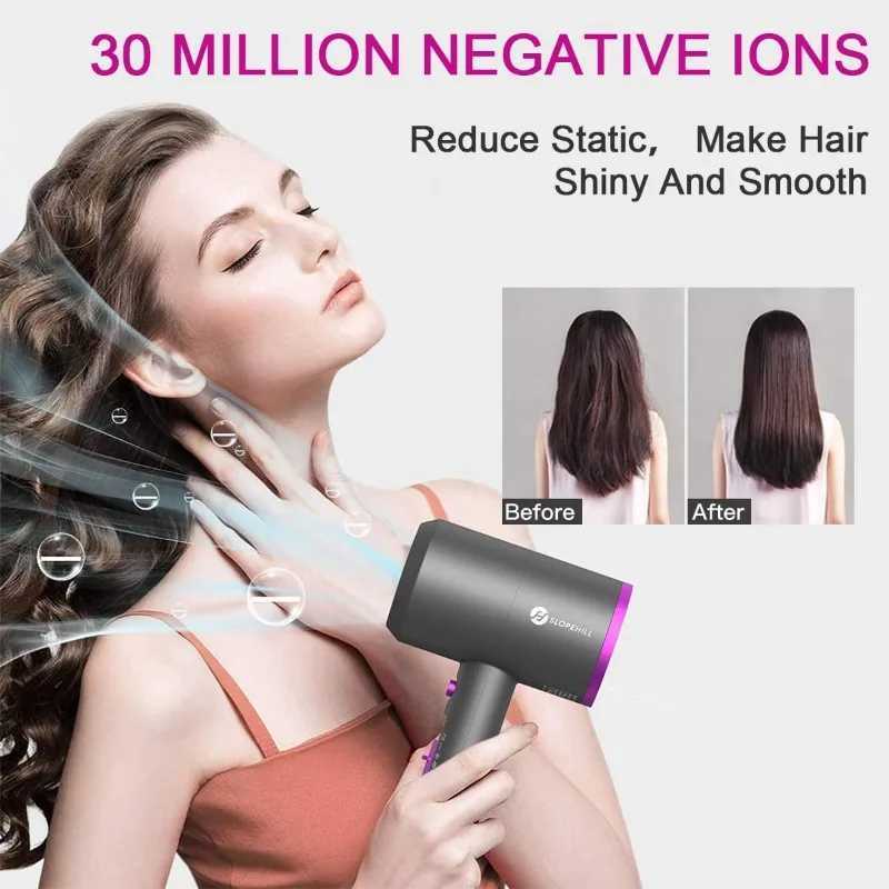 Slopehill professional ion hair dryer power 1800W fast drying low-noise hair dryer W241018