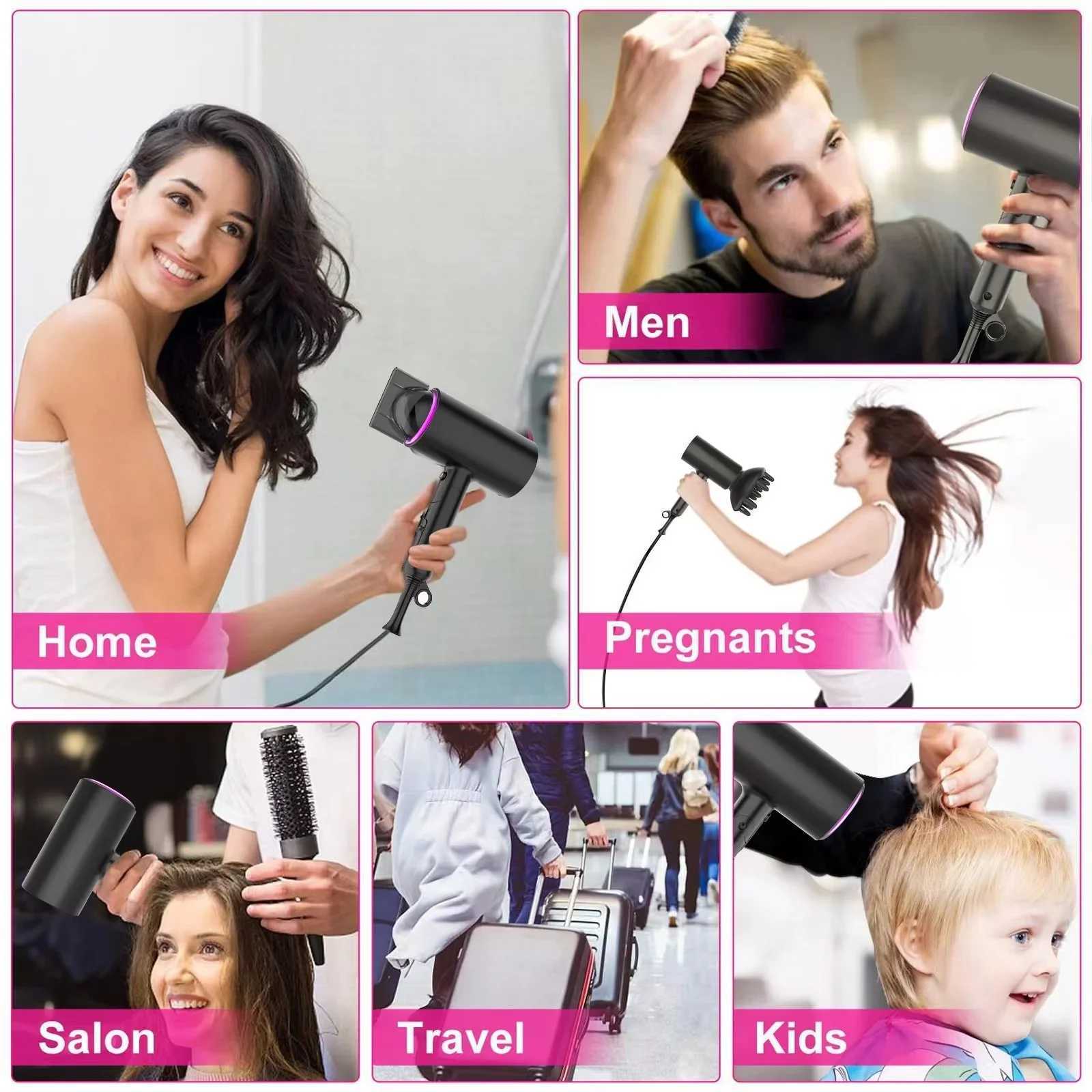 Upgraded new design luxurious and high-quality mini sales portable salon hair dryer professional foldable hair dryer with diffuser W241018