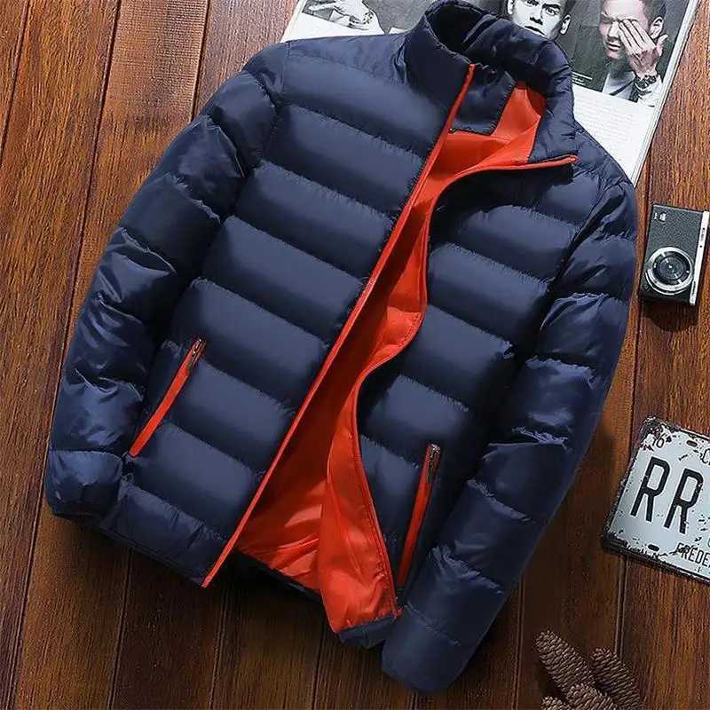 Mens Winter Coat Plus Size Fashion Fall Down Warm Clothing Parka Sweatwear Jacket Men LX241018