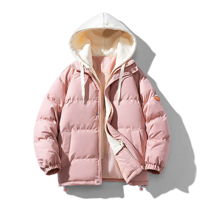 Men Hooded Thick Warm Colorful Bubble Coat Winter Jacket 2024 Mens Streetwear Hip Hop Parka Korean Black Clothes Puffer Jackets