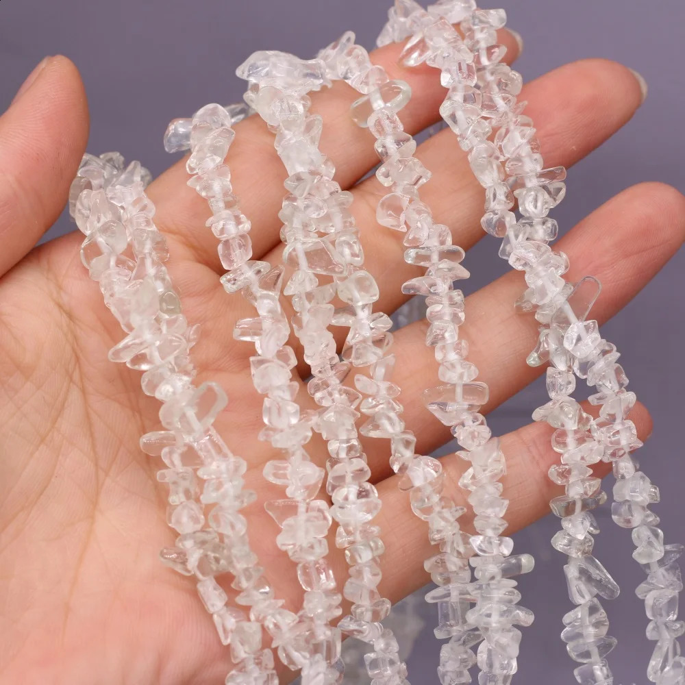 19 types of natural semi stones unformed stone aquamarine 3x5-4x6mm used for DIY necklace earring accessories gift length 40cm 241017