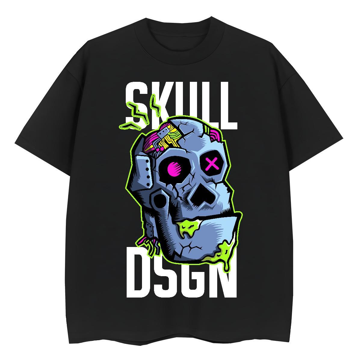 2024 Designer T shirt 230g 100% Cotton Comfortable Daily Outfit skull Women Tshirts Designer Nice Black Oversized Tees