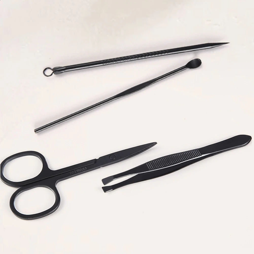 16Pcs Professional Manicure Set Nails and Toenail Pliers Stainless Steel Nail Cutters Tools with Leather Case for Men Women 241017