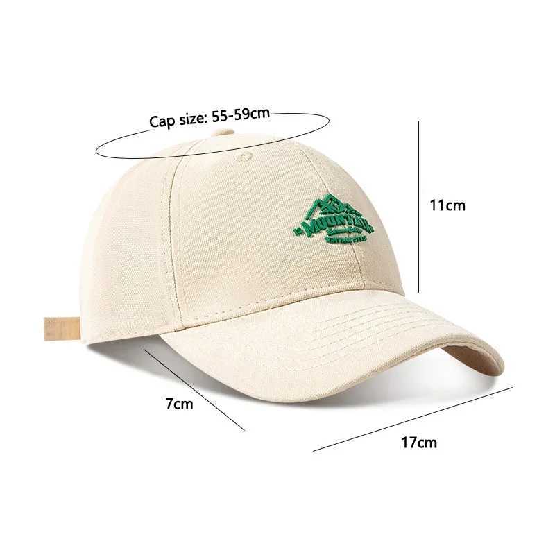 Unisex Mountain Embroidery Vintage Baseball Caps Men Women Adjustable Casual Cotton Snapback Hat Outdoor Streetwear Sports HatsX241018