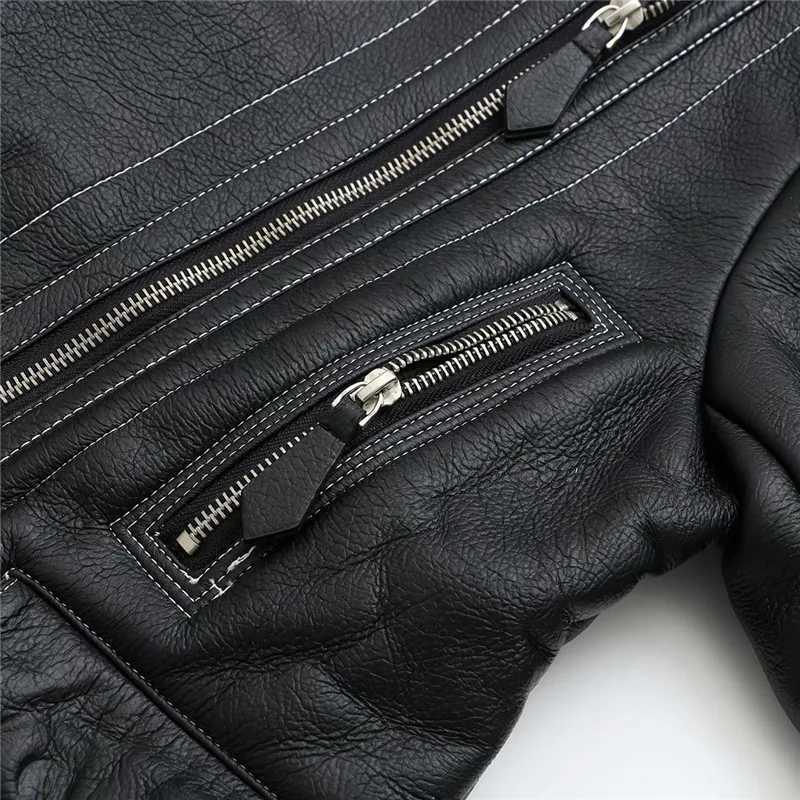 Evfer Winter Fashion Lady Patchwork Lamb Wool Warm Jackets Outwear Women Stylish Turn-Down Collar Zippers Faux Leather CoatsX241018