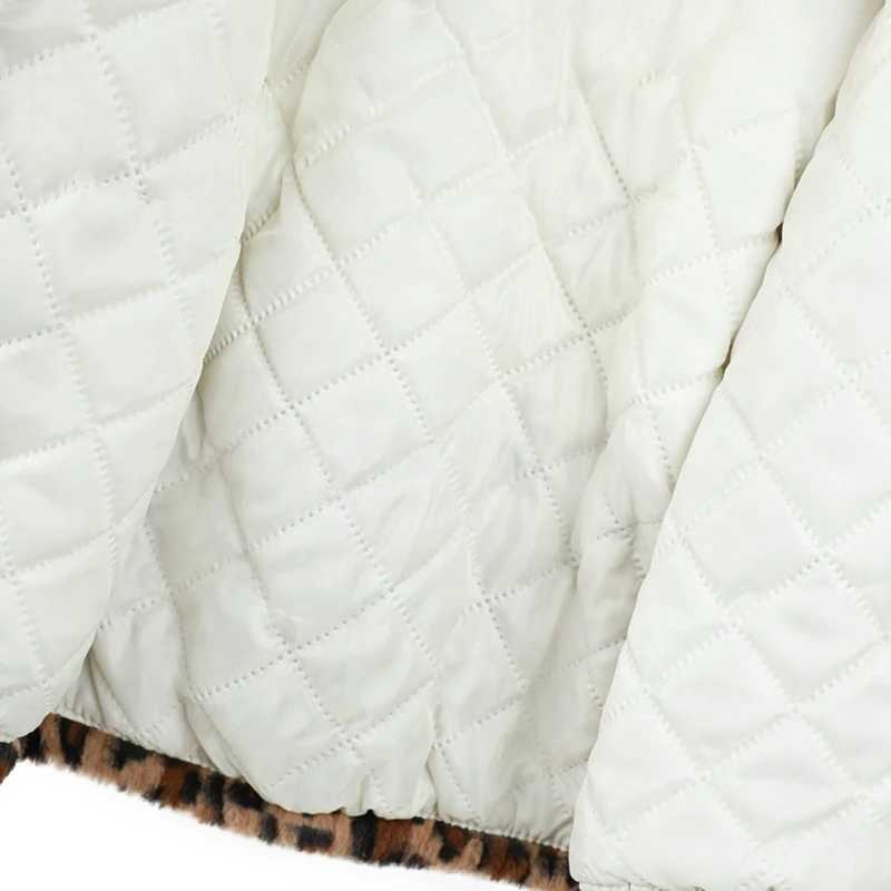 Childrens Womens Clothing Winter Leopard Coat Childrens Mens Wool Warm Hoodie Long Sleeve Hoodie M241018