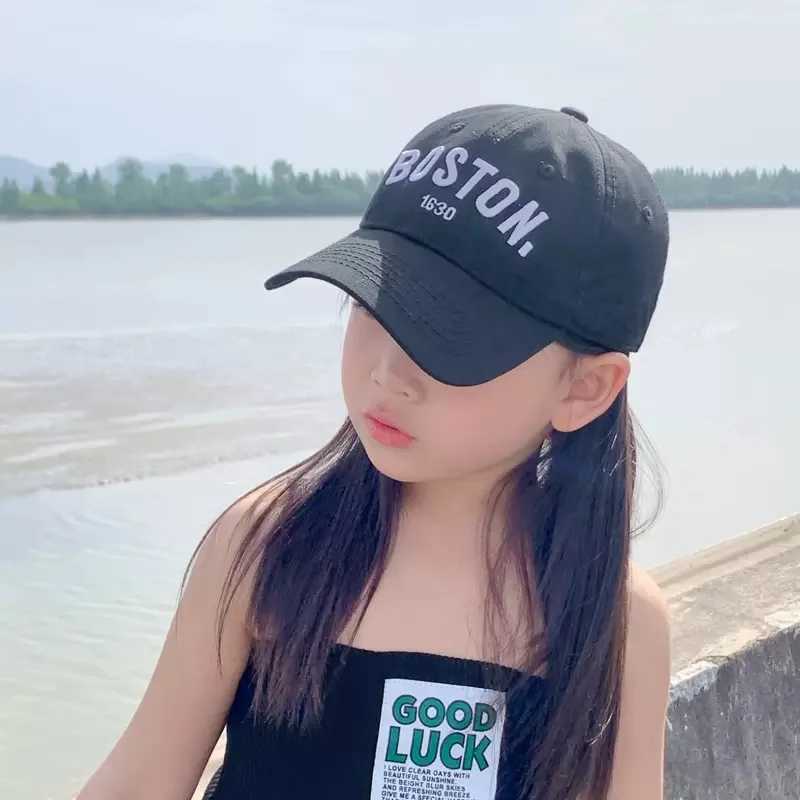 New Children Baseball Cap Summer Cotton Embroidery Letter Boy Girl Sunhat Unisex Outdoor Snapback Fashion Fishing Baseball Hat LX241018