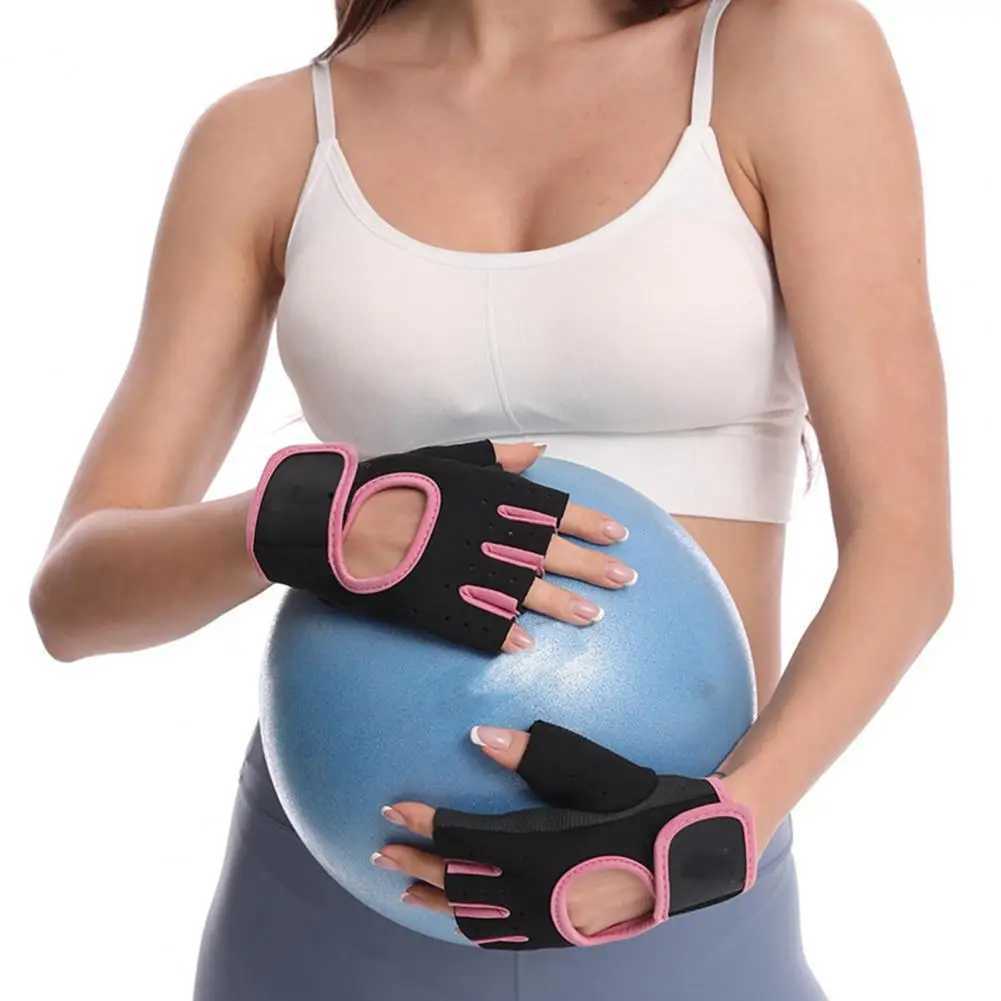 Mens Fitness Gloves Weightlifting Gym Bicycle Yoga Fitness Training Thin Summer Breathable Half Finger GlovesW241018