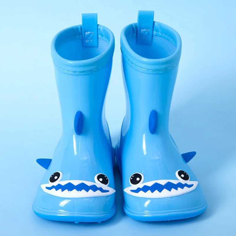 Boots Children Rainboots Cute Waterproof Baby Boys and Girls Non-slip Rainy Days Water Shoes 2023 Four Seasons Kids Versatile H241018