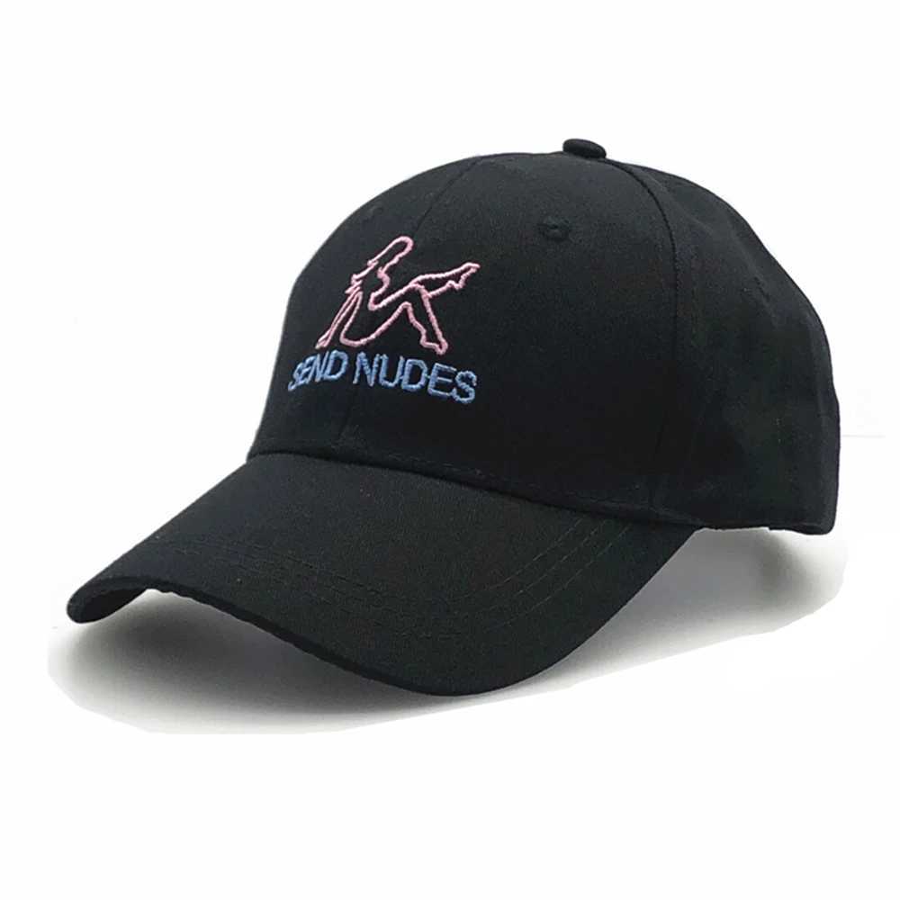 SEND NUDES Baseball Cap Fashion Cotton Embroidery Snapback Men High Quality Summer Dad Hat Male Kpop Sports DropshipX241018