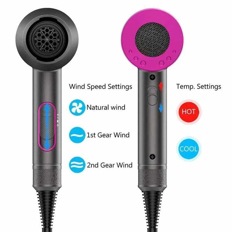 Professional salon hair dryer 2000W powerful 2-in-1 hot air negative ion hair dryer W241018