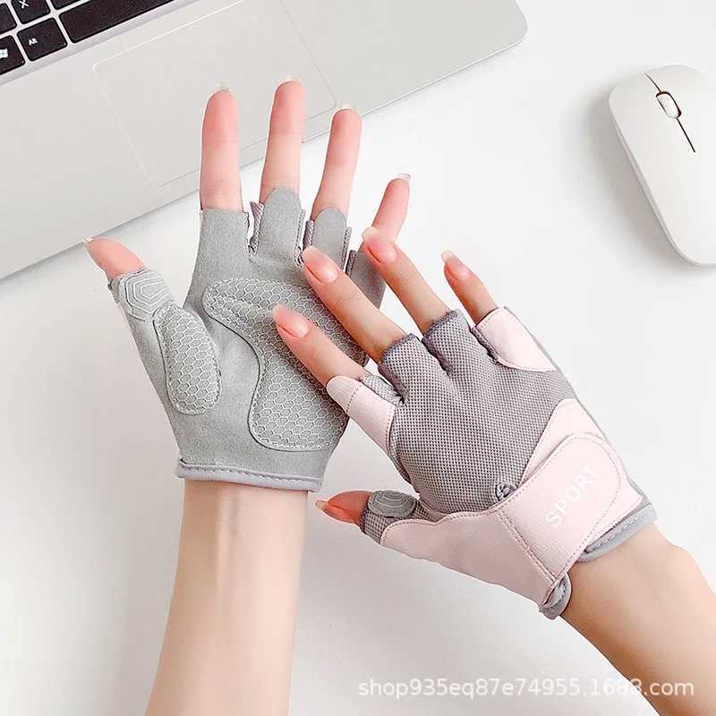 Summer thin half finger gloves bicycle gloves Baell anti slip suitable for outdoor breathable glovesW241018