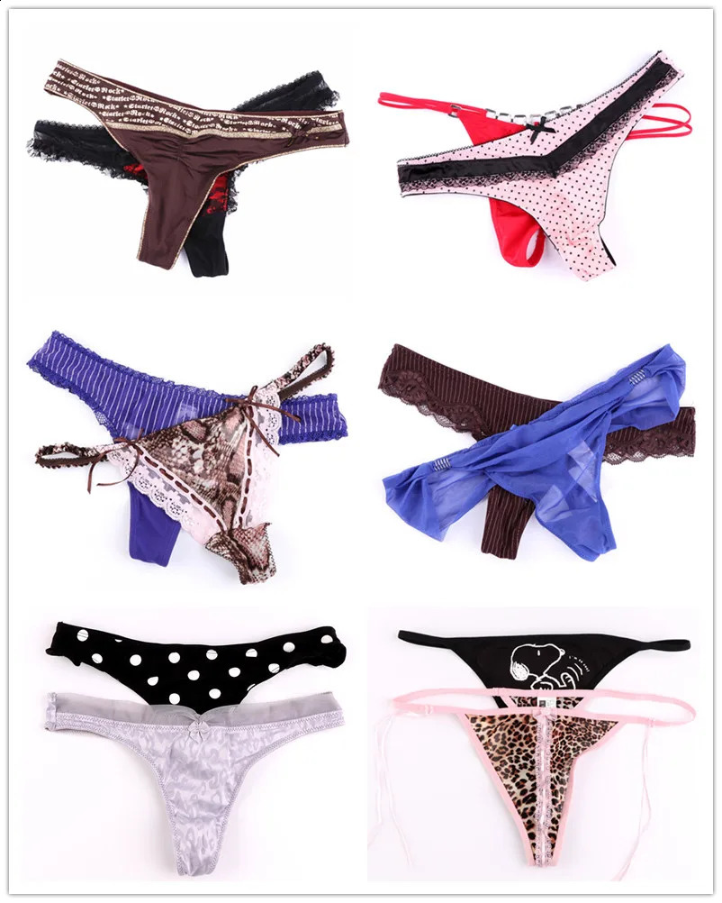 5/10 pieces/batch of random varieties of thongs and G-string womens underwear womens thongs T-back womens underwear Tanga 241008
