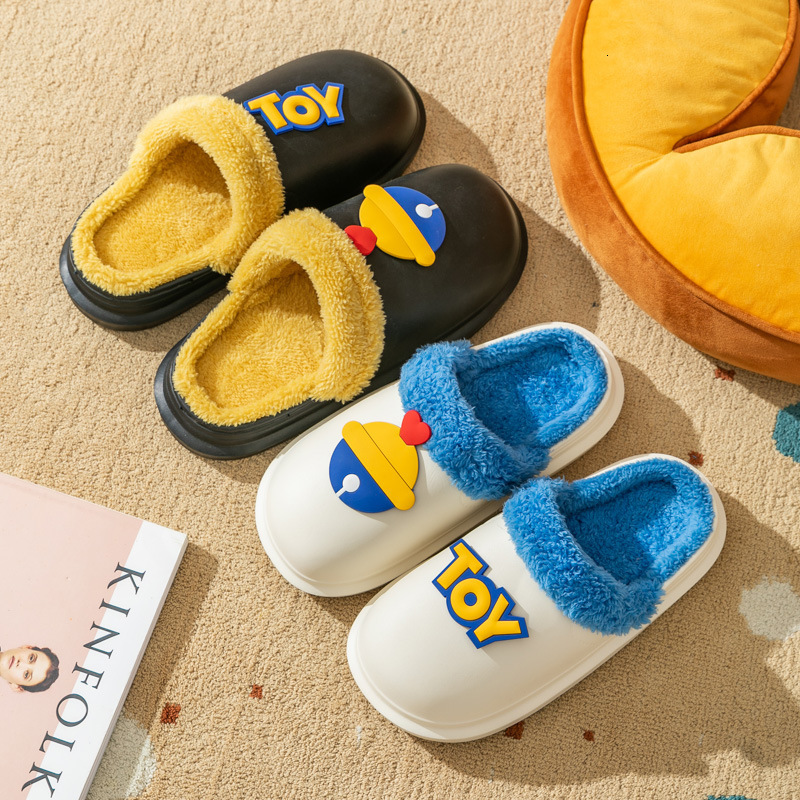 Ddmyshoes Women Couples Indoors Home Waterproof Non Slip And Can Be Worn Externally With Plush Insulation Cotton Slippers For Men In Winter Chinese Br