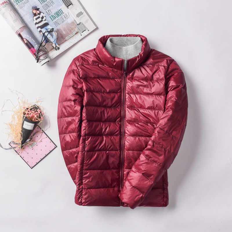 Purple Women Packable Down Jacket Female Ultralight Camping Hiking Waterproof Winter Coat Outdoor Windproof Warm Puffer Jackets