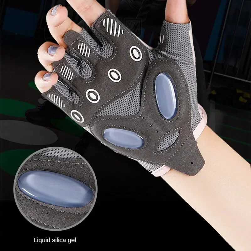 1 pair of anti slip womens yoga gloves gym fitness training fitness gloves weightlifting exerciseW241018