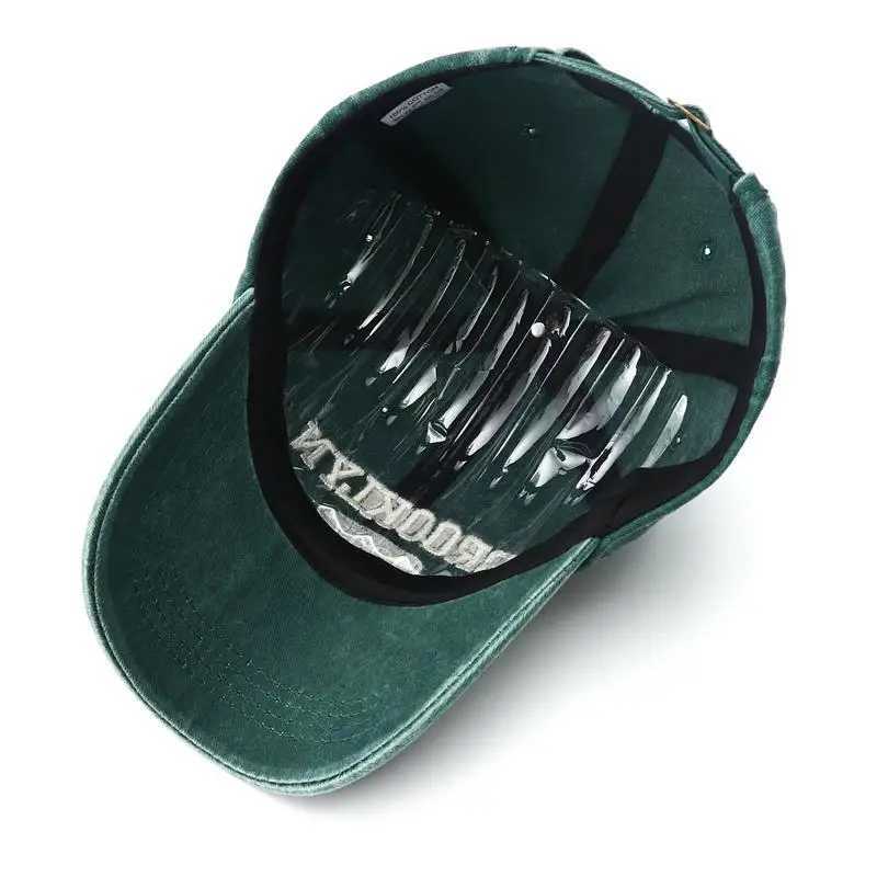 2023 High Quality Brooklyn Embroidery Snapback Hat for Men Vintage Black Green Washed Baseball Caps for Women Gorras HombreX241018