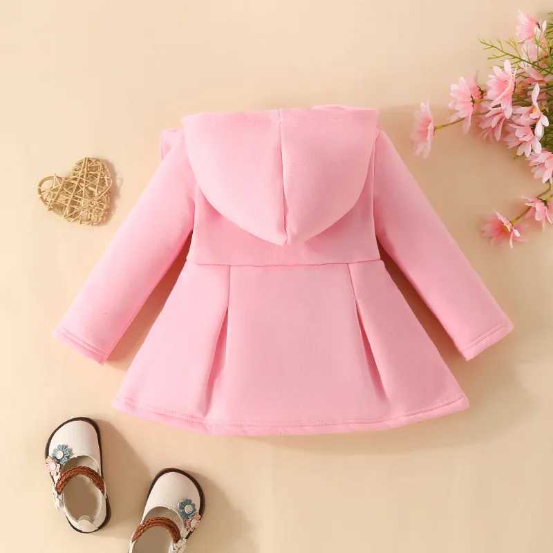 Winter baby jacket childrens jacket windproof childrens hooded single chest pure cotton baby jacket baby clothing 3-24M M241018