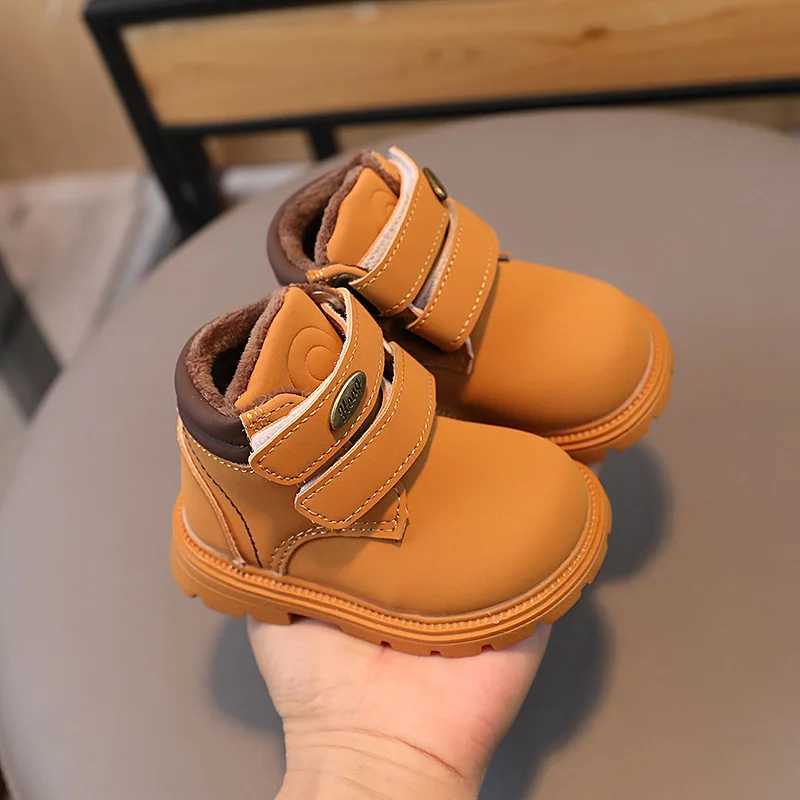Boots 2024 Cotton Shoes Children Toddler Shoes Winter Shoe for Girl Kids Shoe for Girl Platform Boots Ankle Boots Zapatos Nia Botas H241018