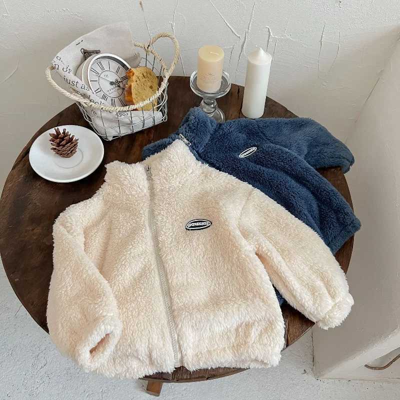 Childrens flannel jacket warm coral fleece jacket baby jacket childrens clothing childrens jacket girls winter jacket M241018