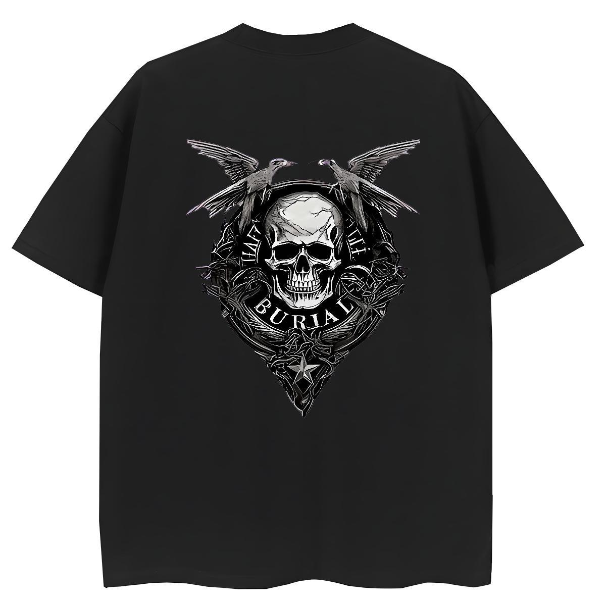 Brand Woman T Shirts 230g Cotton Breathable Short Sleeve Sports Street Wear skull Women Tees Nice Custom Printing Tops Shirt