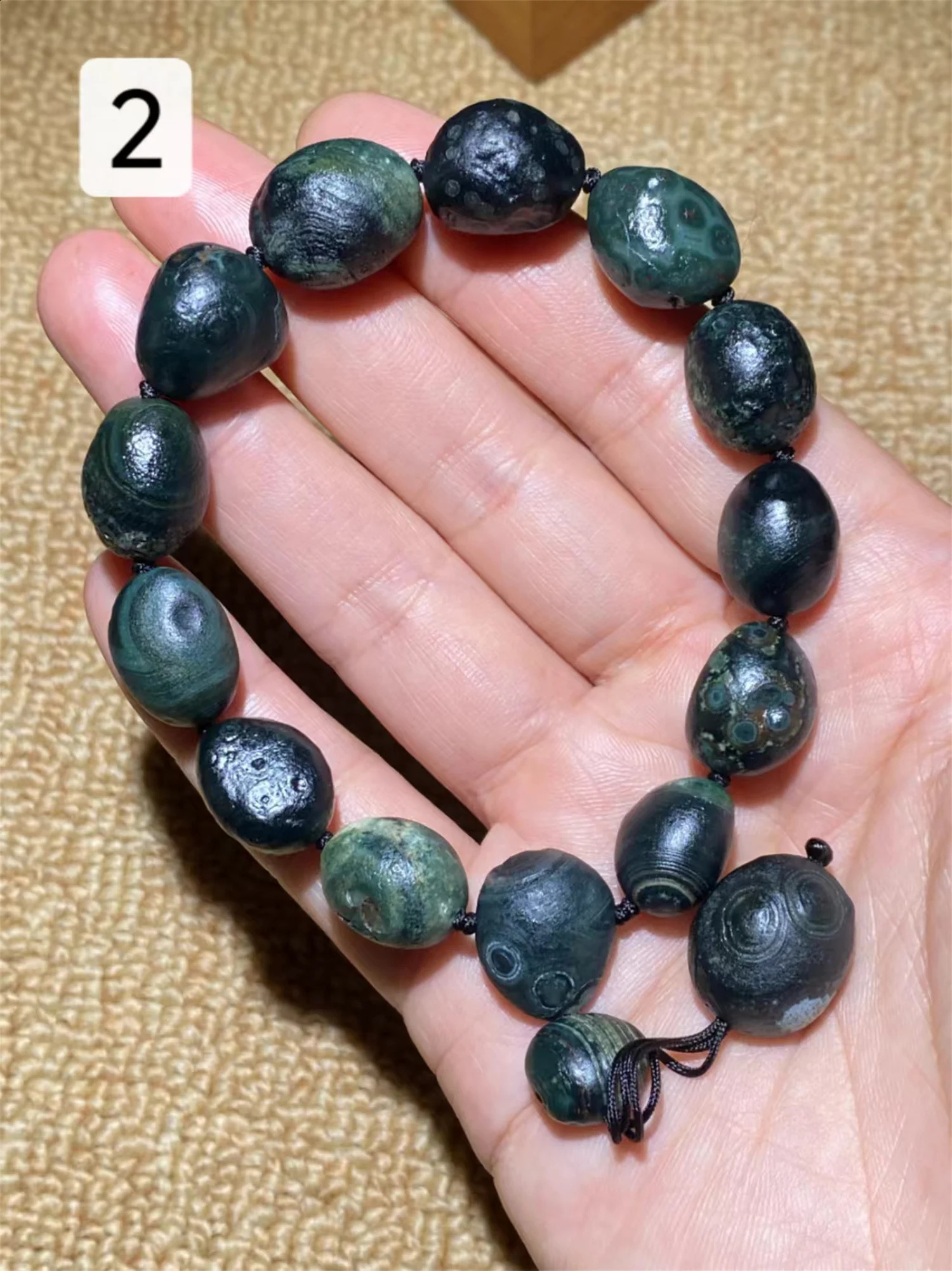 1 piece/batch natural colored Gobi agate coarse stone bead bracelet magical and rare the worlds most powerful energy eye stone neutral style 241017