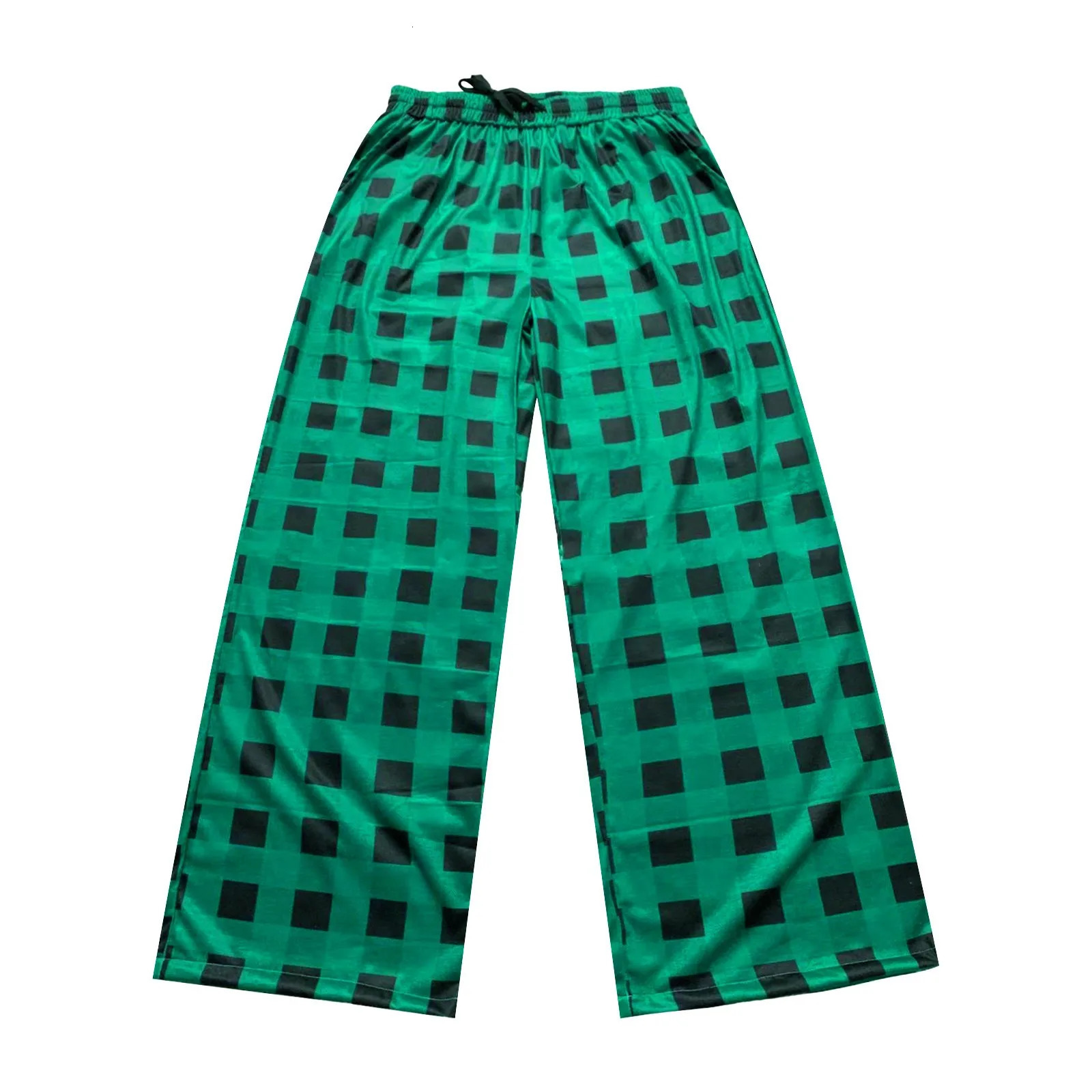 Mens Plaid Pajama Pants Fashion Sleepy Long Trousers With Pockets Soft Bottom Classic Home Wear Elastic Waisted Sweatpants 241018
