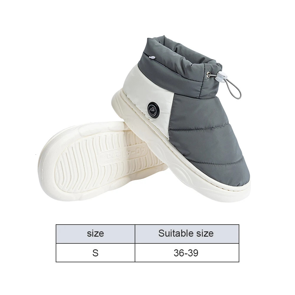 Neutral winter boots with 3-layer heating womens electric boots rechargeable winter warm snow boots241018