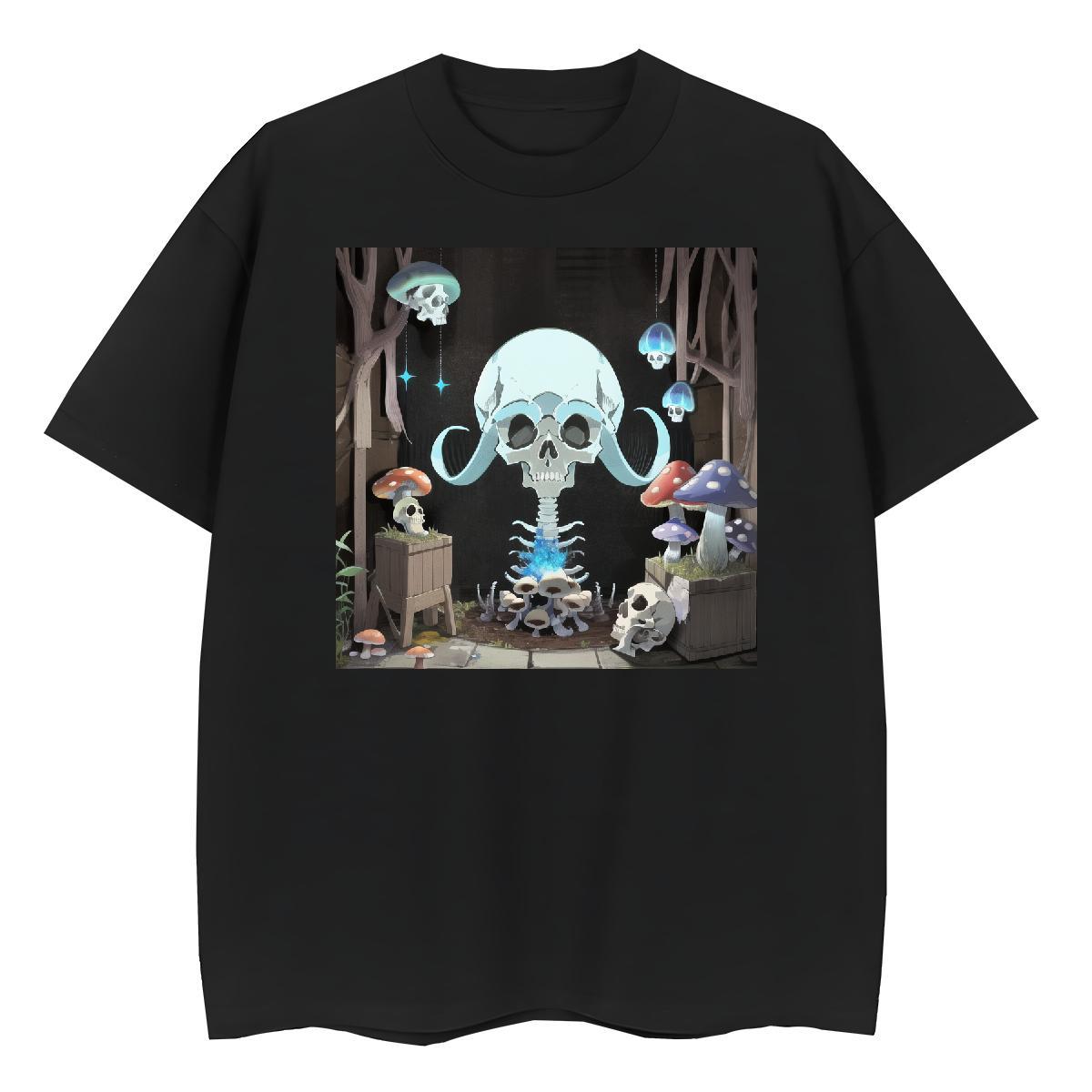 2024 Casual Women T Shirts 230g Pure Cotton Comfortable Sport skull Womens Tshirts Popular Oversized L-4XL Tees Shirts