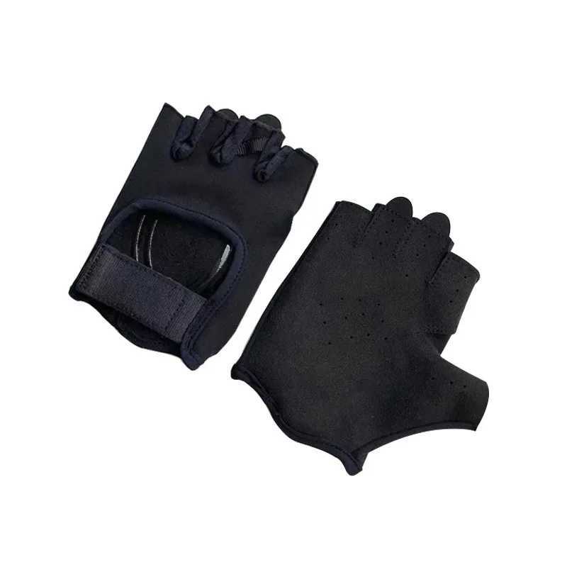Womens sports yoga gloves are suitable for outdoor exercise. Non slip and shock-absorbing half finger gloves are durable and breathableW241018