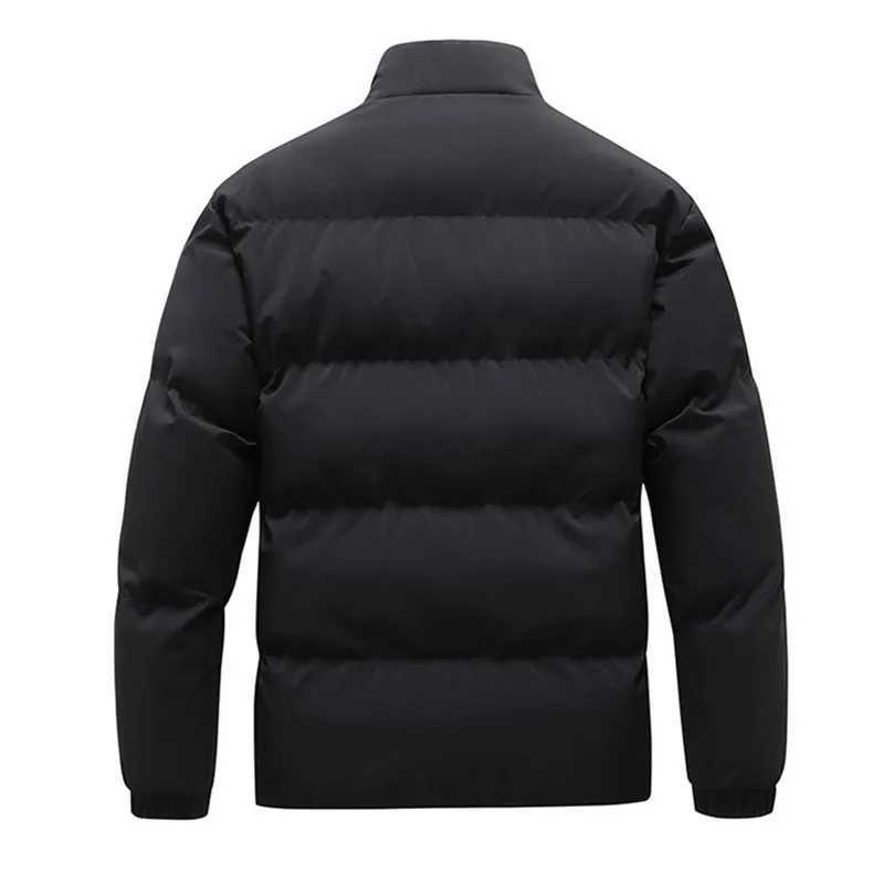 UHYTGF 4XL Couple Parkas Jackets Male Zipper Stand Collar Down Cotton Winter Coat Mens Casual Warm Youth Men Short Overcoat 229 LX241018