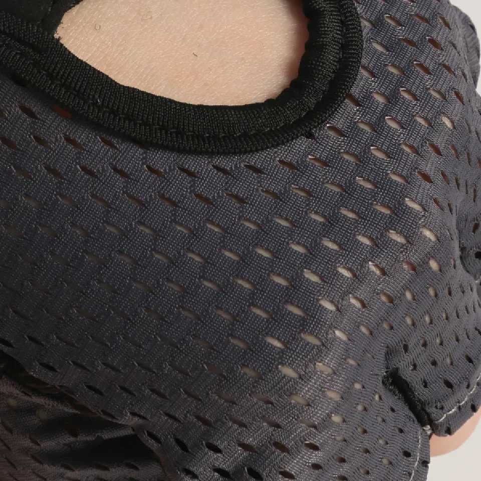 Summer Half Finger Gloves Ice Silk Breathable Gym Fitness Mens Non slip Mat Bicycle Finger GlovesW241018