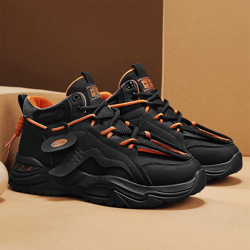 Men's Autumn New Thick Soled Casual Mid Top Sports Shoes