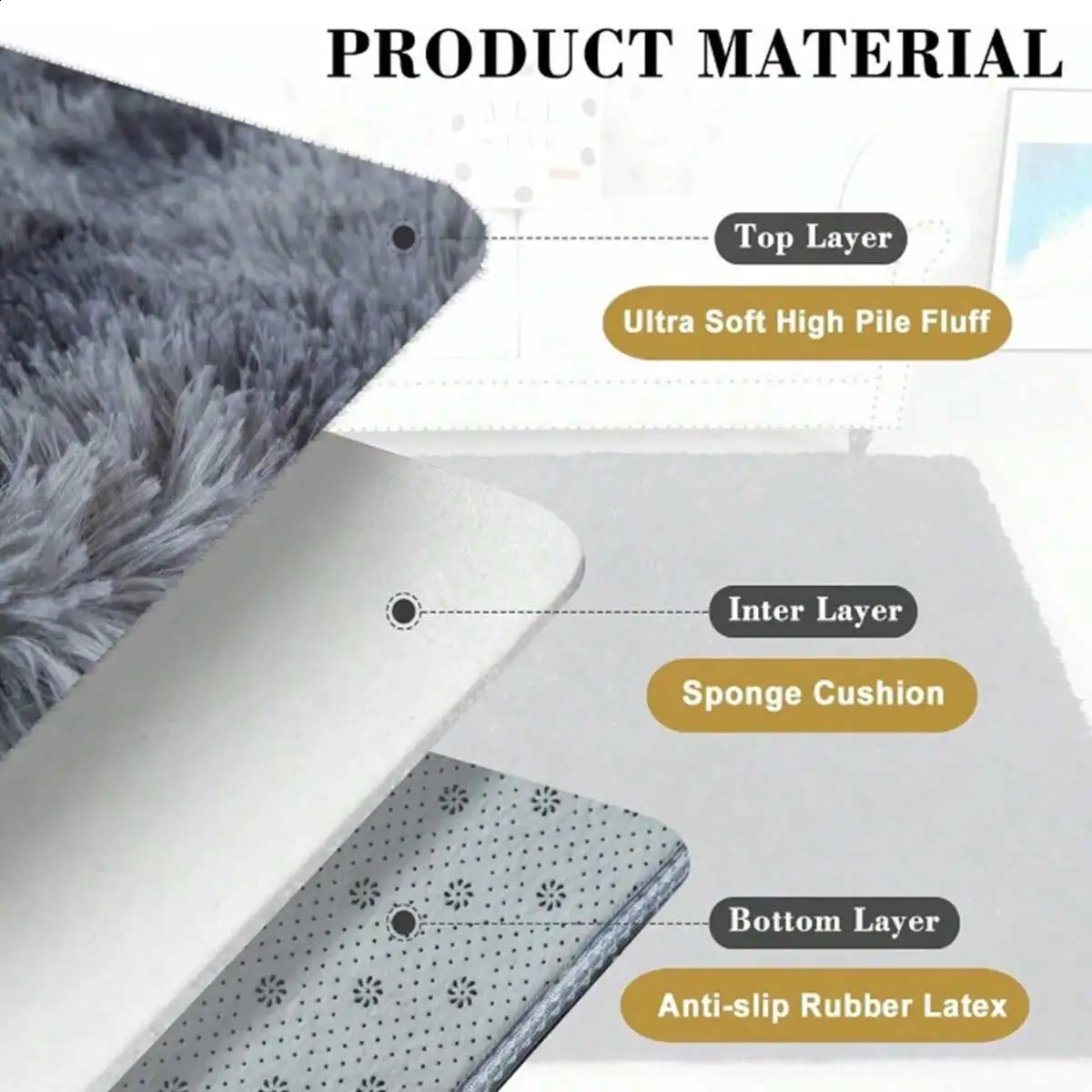 Plush carpet living room sofas floor mats modern soft and fluffy home for rens bedrooms game carpets Christmas gifts 1017 H260226