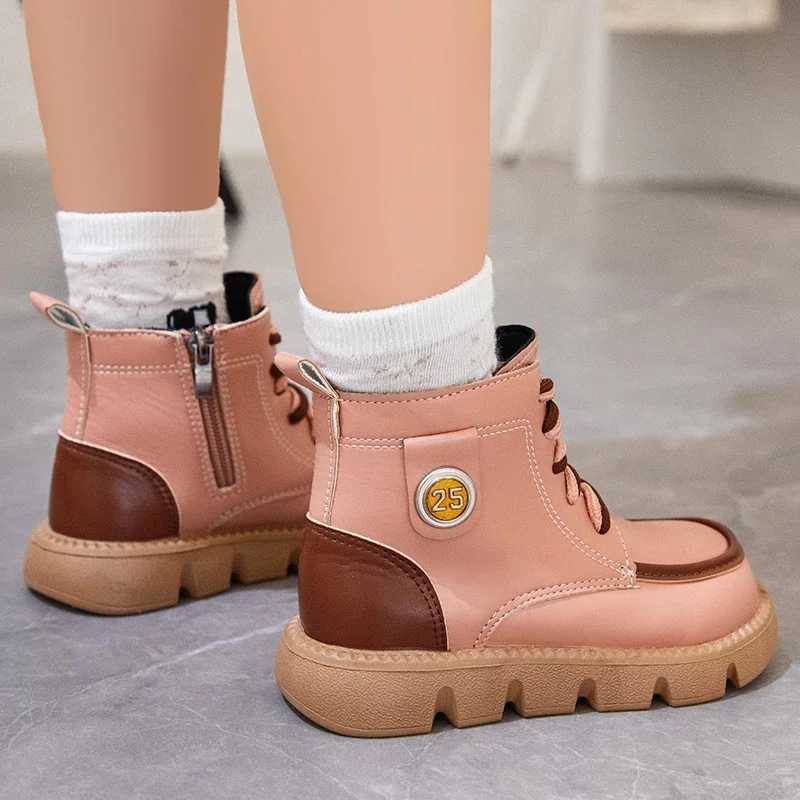 Boots Children Short Boots Spring and Autumn New Color Matching Kids Boys and Girls Ankle Boots Dropshipping 2023 Non-slip Breatheable H241018