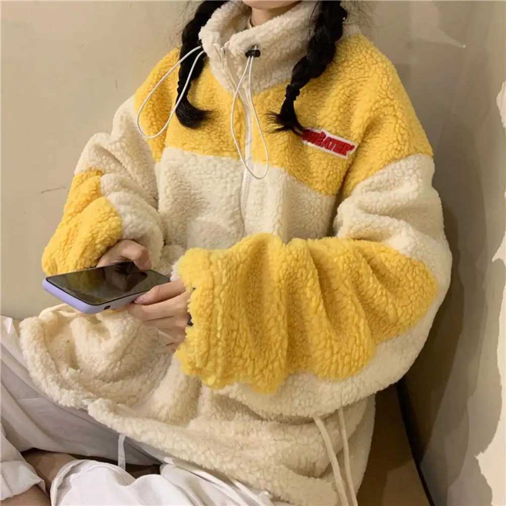 Winter Clothes Women Jackets for Women Lambwool Coat Korean Fashion New In Loose OverSize Thick Parkas Long Sleeve Top CoatsX241018
