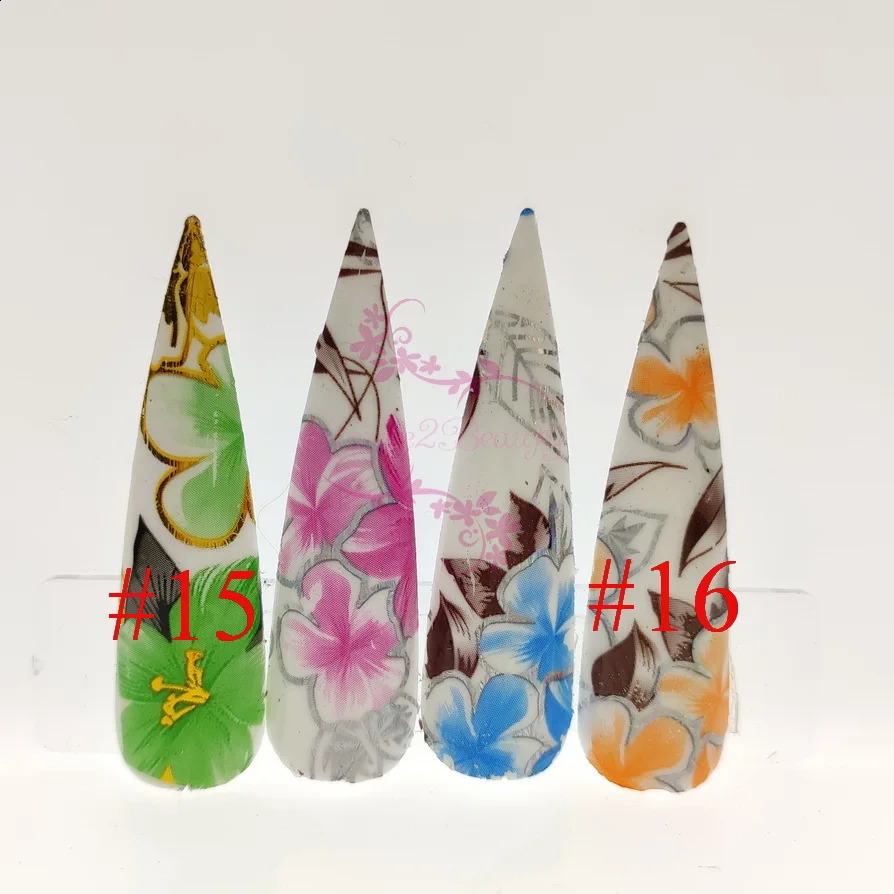 1 Roll 100 Meter Flower Series Transfer Paper Foil Japanese Style Nail Art Wraps Decals Manicure Decorations Accessories 241017