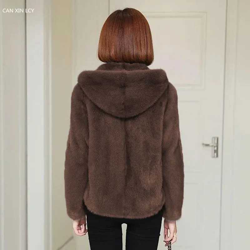 7XL Large Size Women Hooded Plush Jacket New Spring Autumn Korean Loose Faux Lambwool Fleece Zipper Coat Female Short OutwearX241018