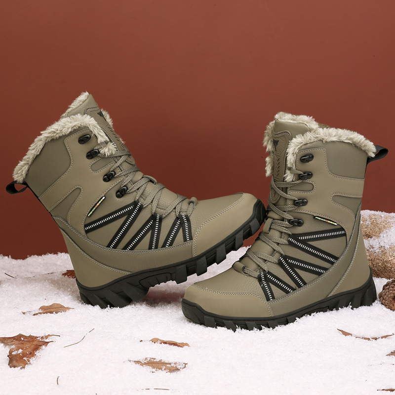 New Winter Men S High Top Plush Insulation And Thick Snow Boots Ddmythur
