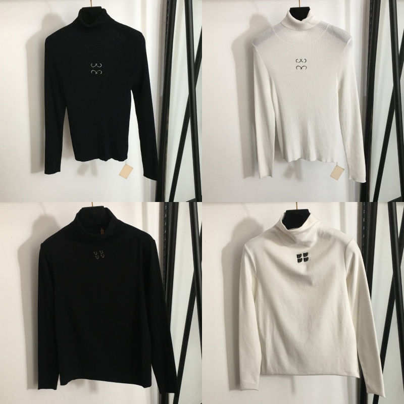 Autumn Women Turtleneck Knit Shirts Elastic Slim Base Shirts Tops Long Sleeve Casual Knitwear Bottoming Tops