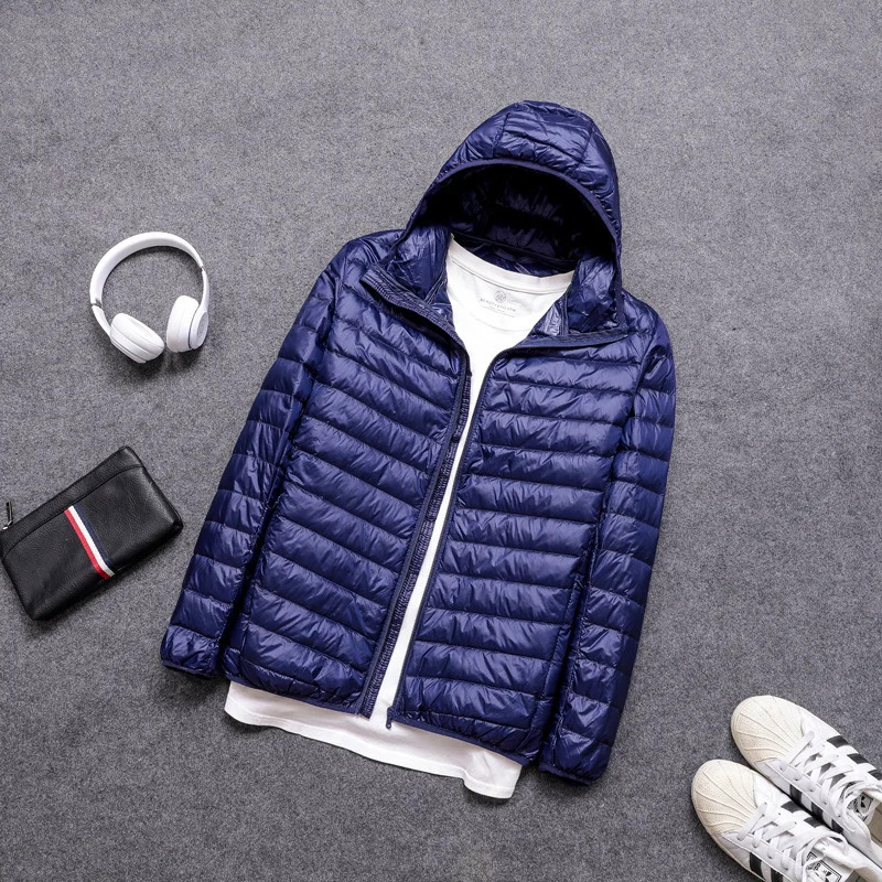 Down Jacket All-Season Ultra Lightweight Packable Water And Wind-Resistant Breathable Coat Big Size Men Hoodies Jackets 2023