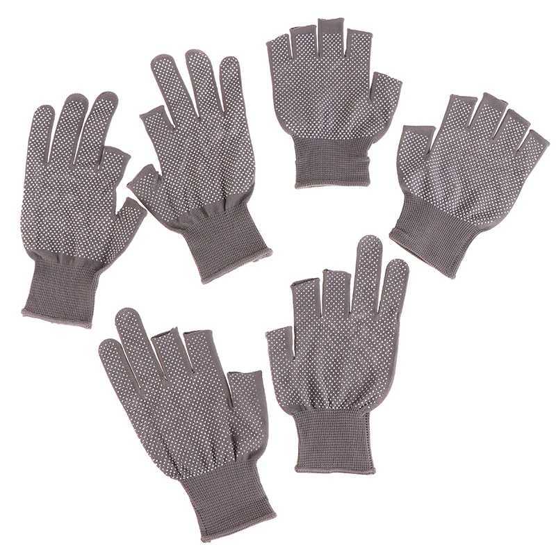 1 pair of finger gloves womens and mens knitted wrist cotton gloves sports gloves bicycle fishing labor protection glovesW241018