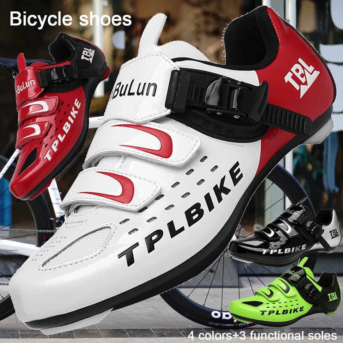 New mens and womens cycling shoes outdoor cycling shoes three functional soles professional training shoesXJ250319