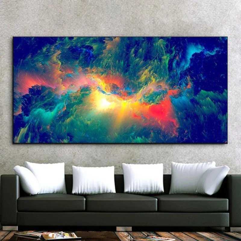 Abstract Clouds Painting Modern Home Decor Wall Art Pictures for Living Room Canvas Prints Colorful Posters and PrintsXJ241016