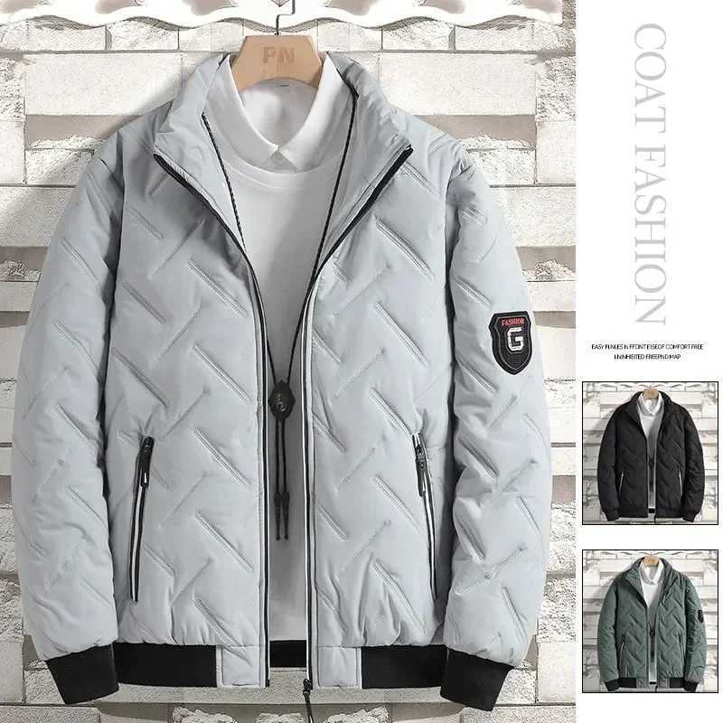 New Parkas Winter Cotton Jacket Men Korean Version of The Trend of Short Section Collar Light Down Cotton Jackets for Men 5XL LX241018